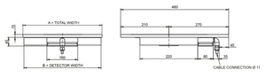 Wymiary wykrywacza metali METRON 03 SL