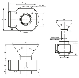 Wymiary zrzutowego wykrywacza metali METRON 07 Flatline