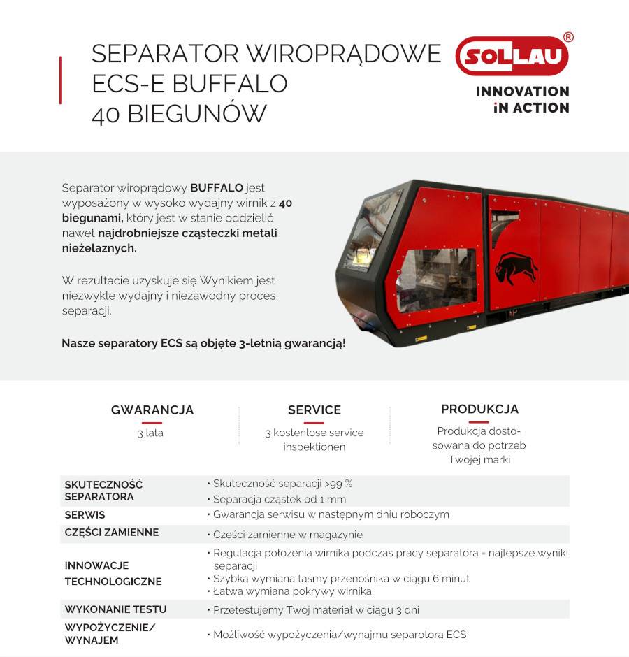 Separatory wiroprądowe ECS-E BUFFALO