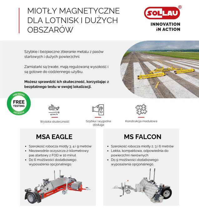 Miotły magnetyczne MS FALCON i MSA EAGLE
