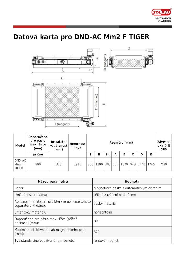 Separator magnetyczny z automatycznym oczyszczaniem DND-AC M6 F PANTHER