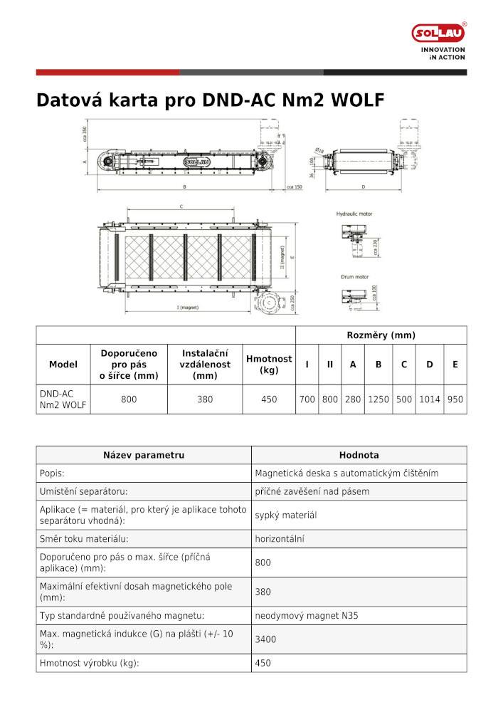 Separator magnetyczny z automatycznym oczyszczaniem DND-AC M6 F PANTHER