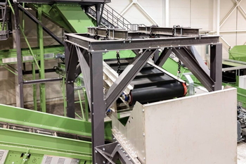 Automatyczna płyta magnetyczna DND-AC – sortowanie metali nieżelaznych z żużla spalarniowego