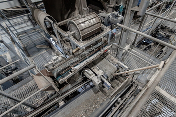 Bęben magnetyczny MB – sortowanie metali nieżelaznych z żużla spalarniowego