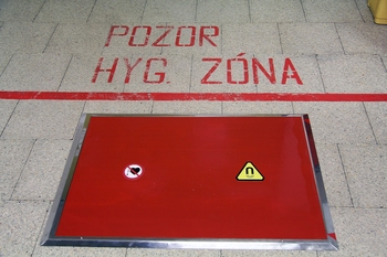 Mata magnetyczna MM – wejście do strefy higienicznej zakładu spożywczego