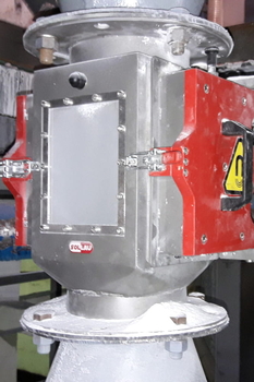 Płytowy separator magnetyczny do rurociągów ML – pneumatyczny transport mąki w produkcji makaronów