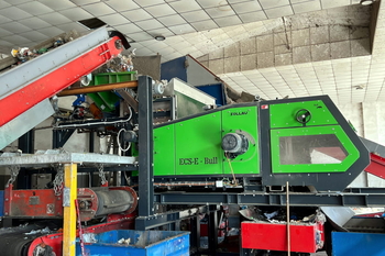 Eddy current separator ECS-E 2000 BULL – separacja metali z paliw alternatywnych RDF