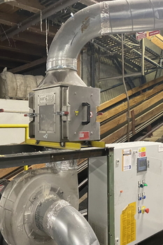 Separator z magnesami zewnętrznymi do rurociągów ML-P – transport pneumatyczny włókien w przemyśle tekstylnym