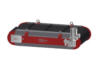 Samoczyszcząca ferrytowa płyta magnetyczna DND-AC nad przenośnik taśmowy