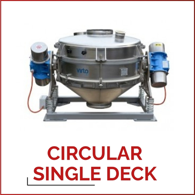 CIRCULAR SINGLE DECK – okrągły przesiewacz wibracyjny do wyjątkowo wymagających zastosowań