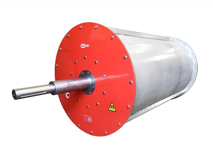 Separator bębnowy magnetyczny MB do separacji żelaza z odpadów sypkich