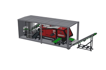 Model 3D linii sortującej